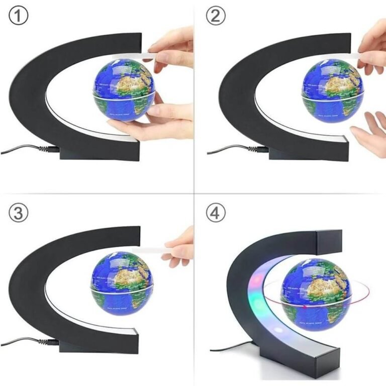 Magnetinis levituojantis pasaulio gaublys su LED šviesa Užsisakykite Trendai.lt 6