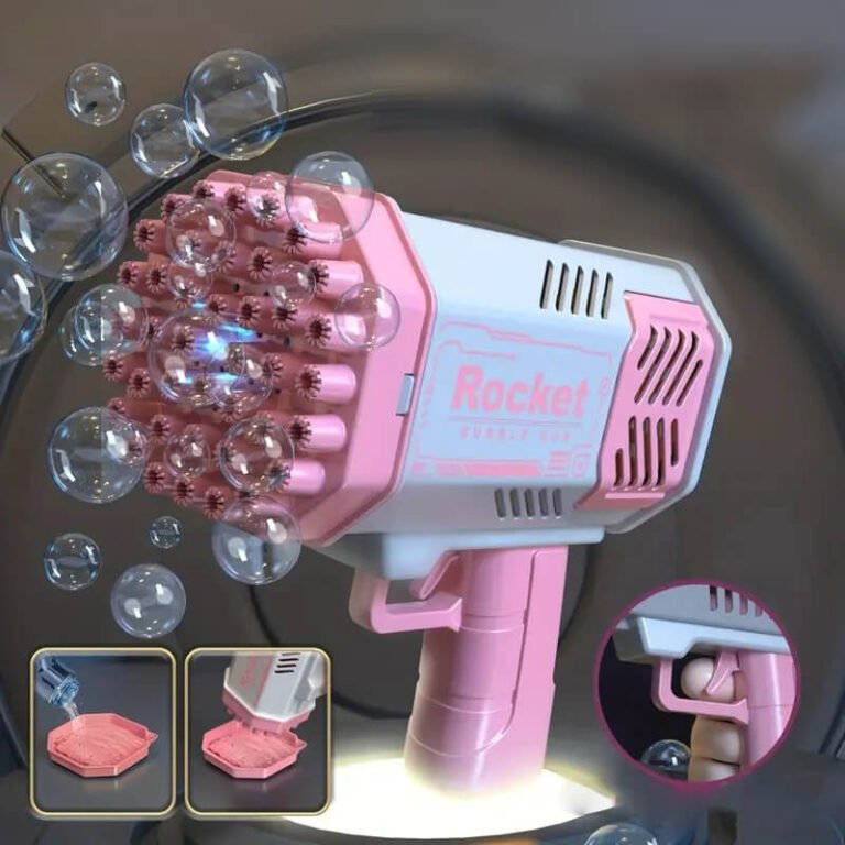 Elektrinis Automatinis Burbulų Šautuvas, Burbulų Mašina Vaikams Bazooka Rocket Užsisakykite Trendai.lt 6