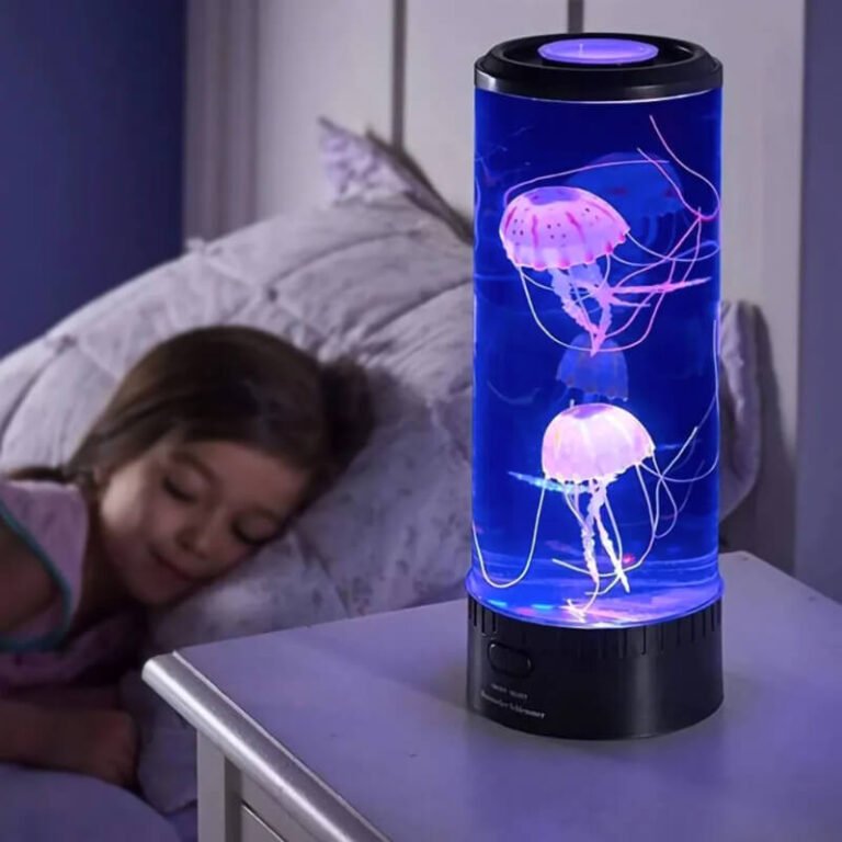 Nešiojama Naktinė LED Stalo Lempa su Medūzų Imitacija Užsisakykite Trendai.lt 7