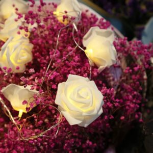 Romantiška Šviečianti Rožių Žiedų Formos Lempučių Girlianda Užsisakykite Trendai.lt 60