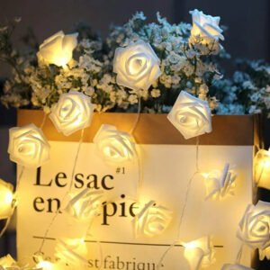 Romantiška Šviečianti Rožių Žiedų Formos Lempučių Girlianda Užsisakykite Trendai.lt 24