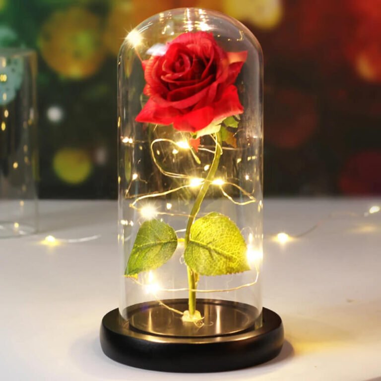 Šviečianti Rožė Stikle Dekoratyvinė Lempa Užsisakykite Trendai.lt 15