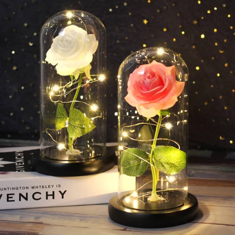 Šviečianti Rožė Stikle Dekoratyvinė Lempa Užsisakykite Trendai.lt 7