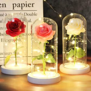 Šviečianti Rožė Stikle Dekoratyvinė Lempa Užsisakykite Trendai.lt 20